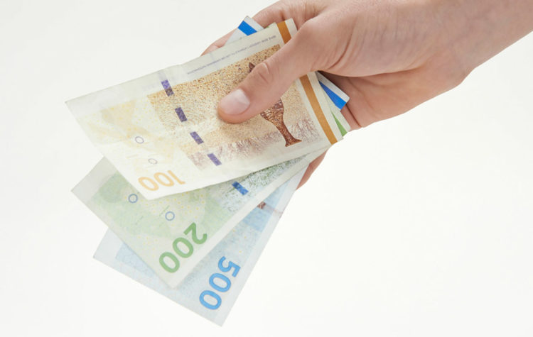 håndfuld danske penge